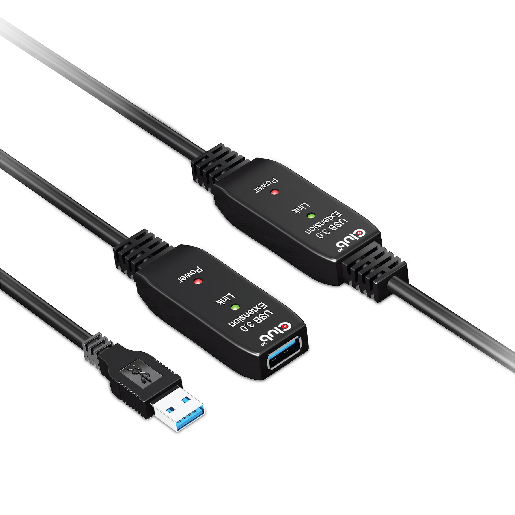 CLUB3D CAC-1405 câble USB USB 3.2 Gen 2 (3.1 Gen 2) 10 m USB A 5 Gbit/s Noir
