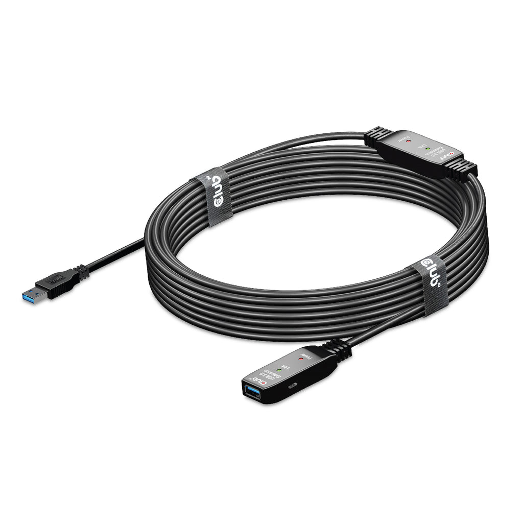CLUB3D CAC-1405 câble USB USB 3.2 Gen 2 (3.1 Gen 2) 10 m USB A 5 Gbit/s Noir