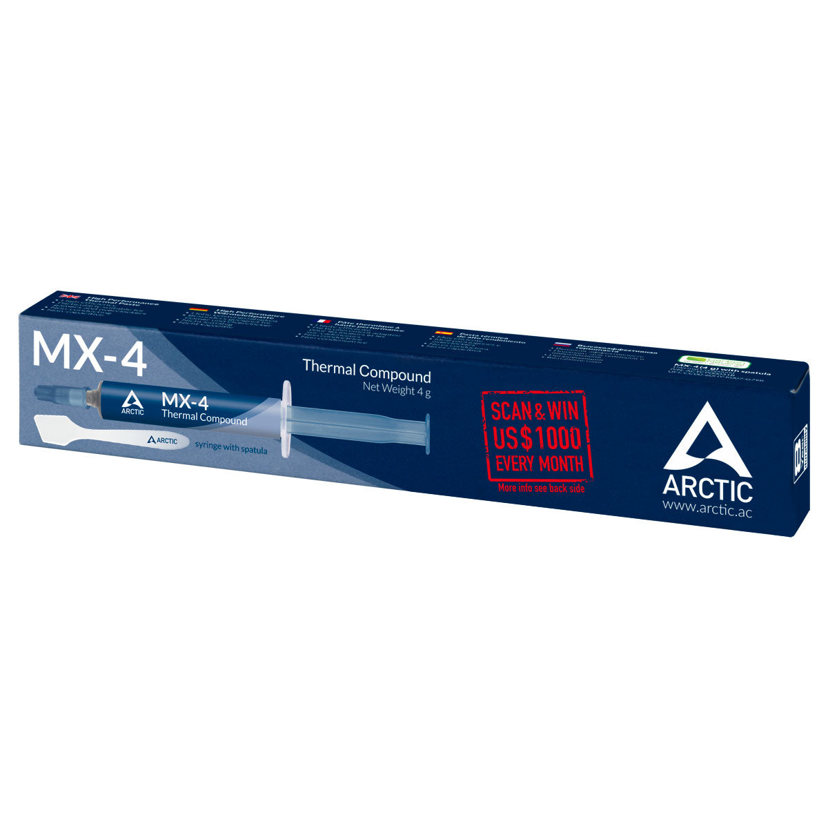ARCTIC MX-4 combiné de dissipateurs thermiques Pâte thermique 4 g