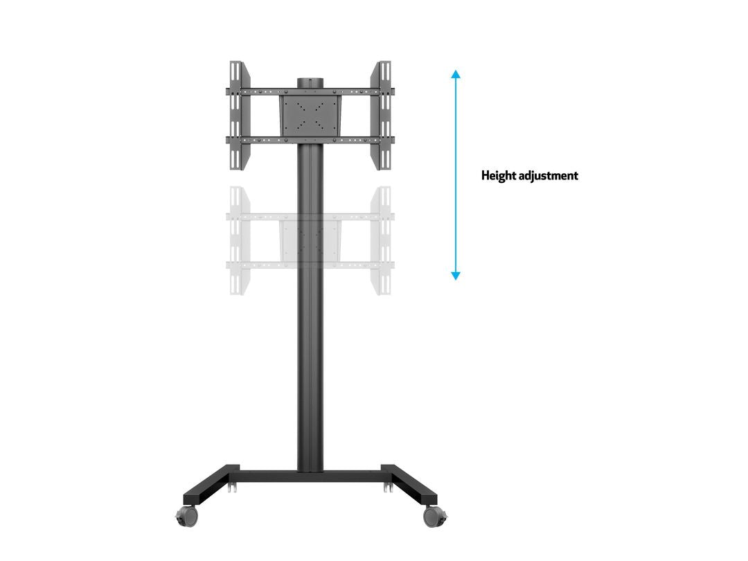 Support de Montage pour Affichages de Messages 160 cm (63") Noir