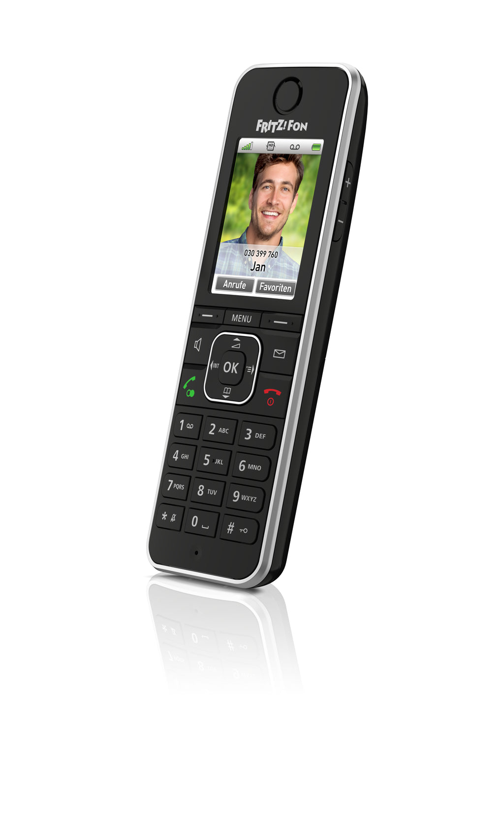 Fon FRITZ! C6 Téléphone DECT Identification de l'appelant Noir