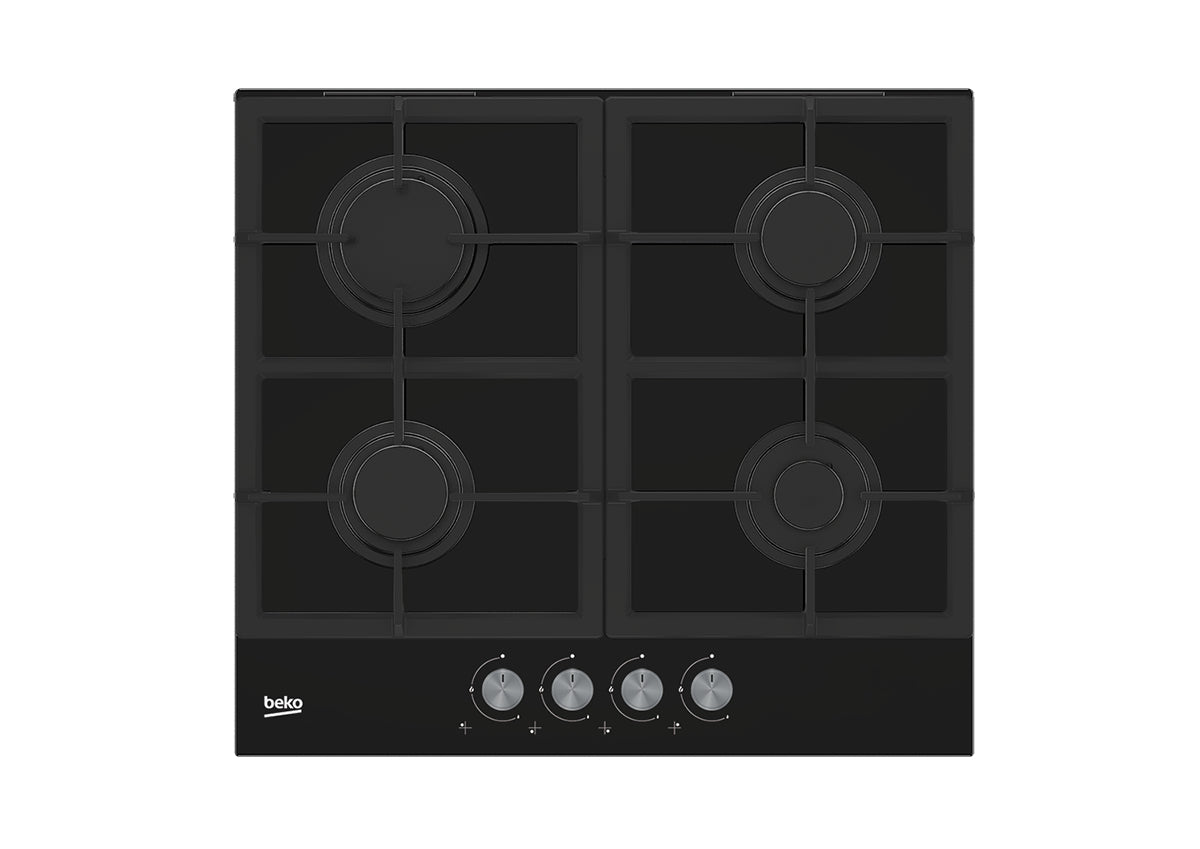 Beko HILG 642C5 SB Noir Intégré 60 cm Gaz 4 zone(s)