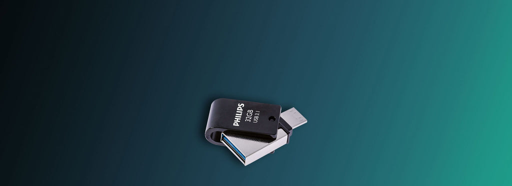 Philips FM32DC152B/00 lecteur USB flash 32 Go USB Type-C 3.2 Gen 1 (3.1 Gen 1) Noir