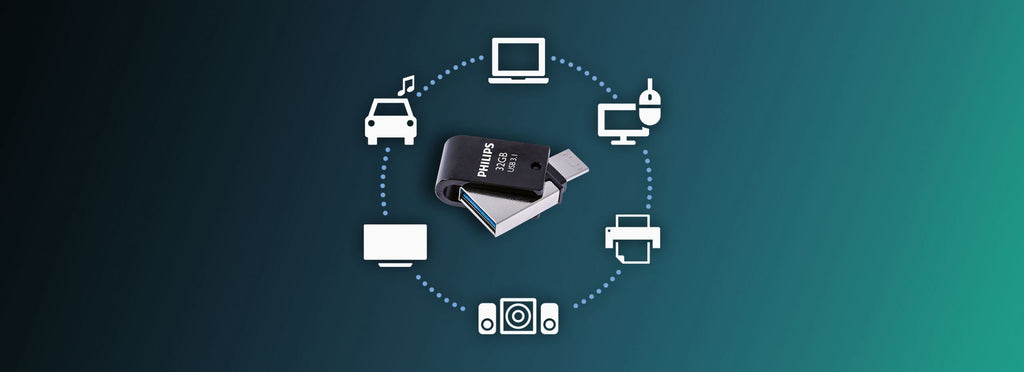Philips FM32DC152B/00 lecteur USB flash 32 Go USB Type-C 3.2 Gen 1 (3.1 Gen 1) Noir