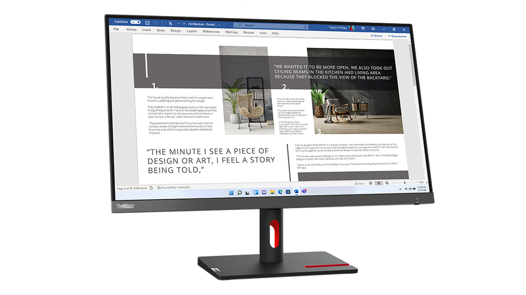 Lenovo ThinkVision S27i-30 écran plat de PC 68,6 cm (27") 1920 x 1080 pixels Full HD LED Gris