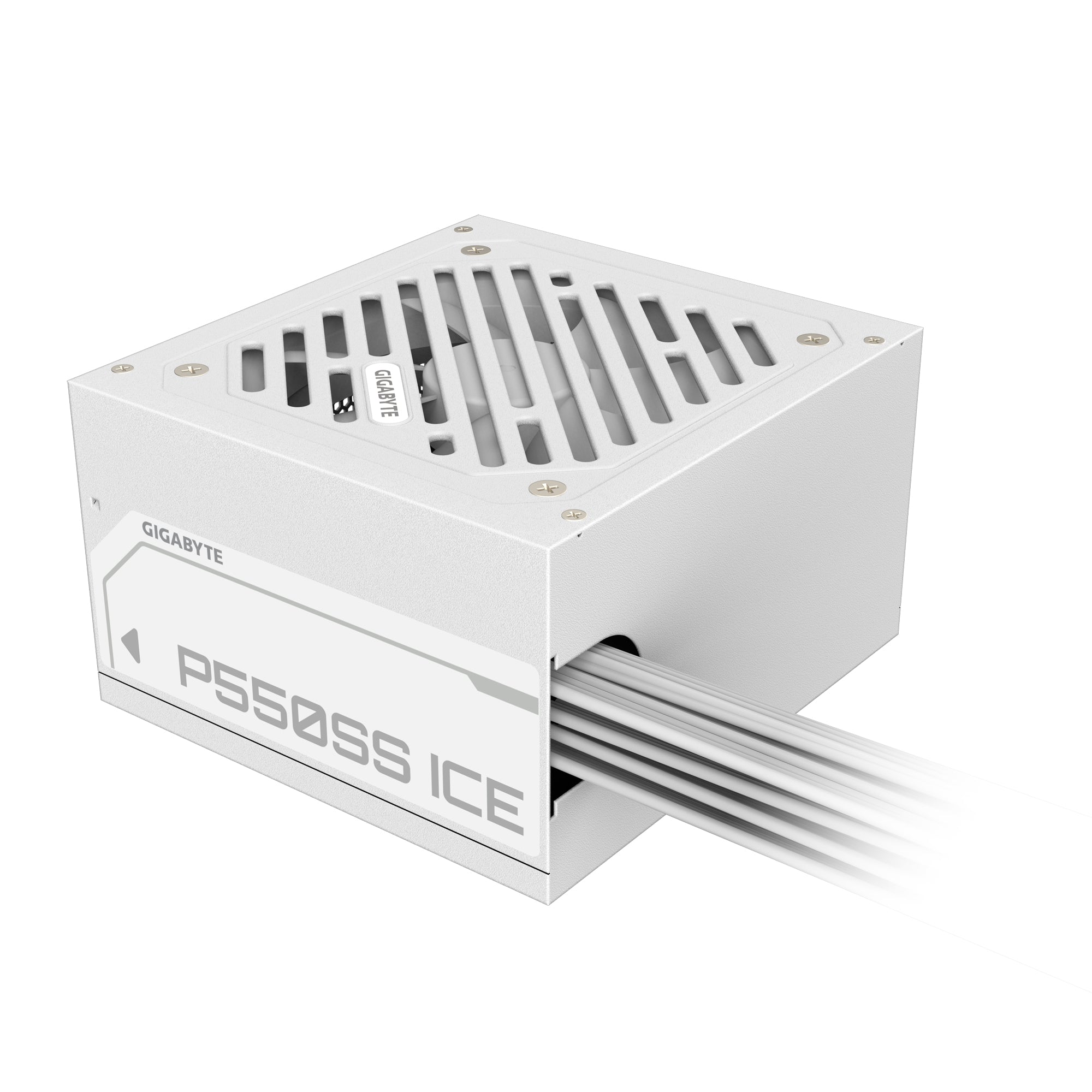 GIGABYTE P550SS ICE Bloc d'Alimentation - PCIe 5.0, 80 PLUS Silver, Ventilateur 120 mm, Compatible ATX 3.0, Prise EU