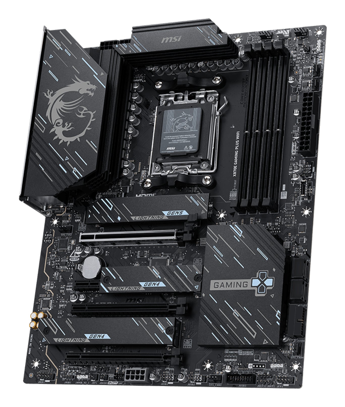 MSI X870E GAMING PLUS WIFI carte mère AMD X870E Emplacement AM5 ATX
