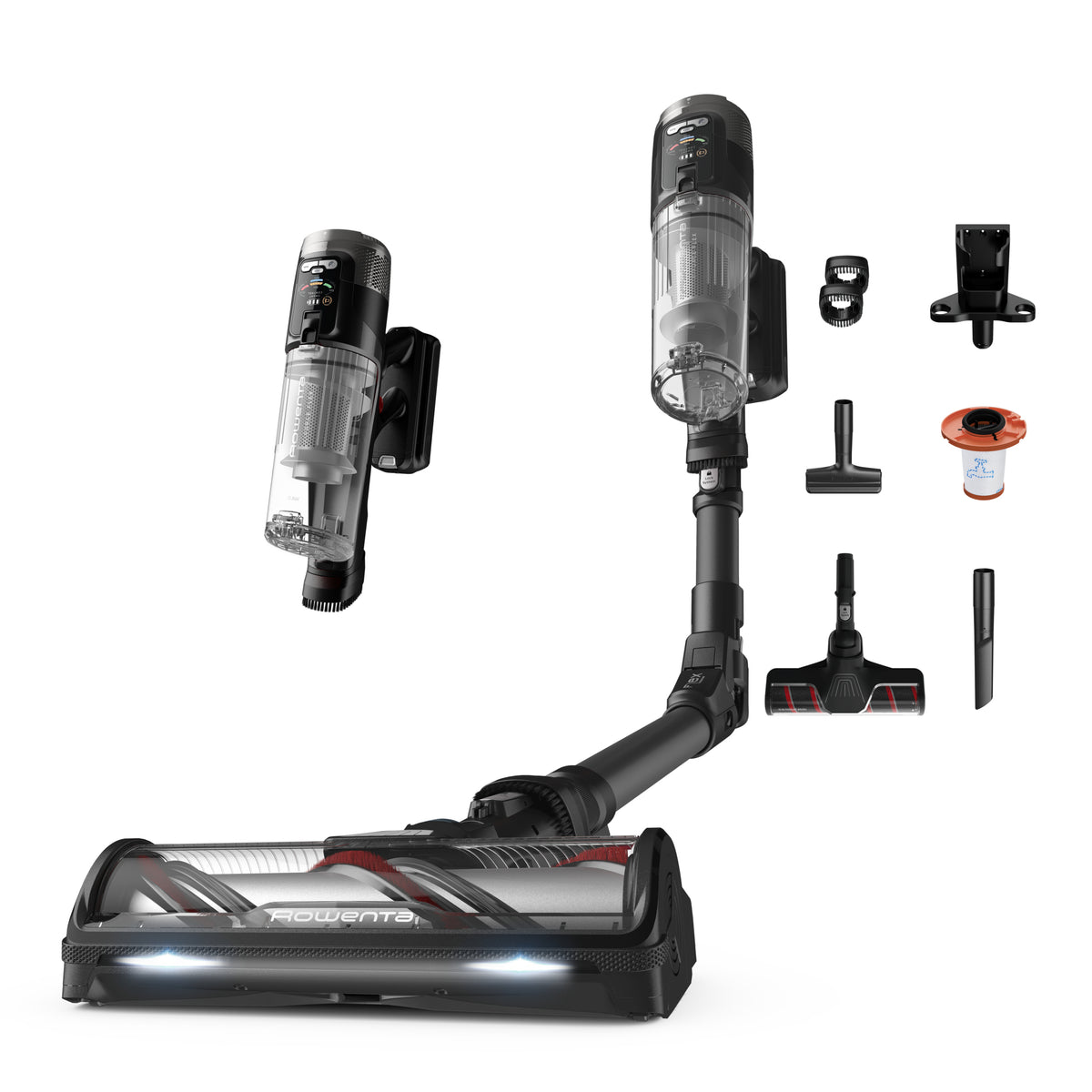 Rowenta X-Force Flex RH9L55E0 aspirateur balai et balai électrique Aspirateur-balai 2 en 1 Batterie Sec Sans sac 0,65 L 