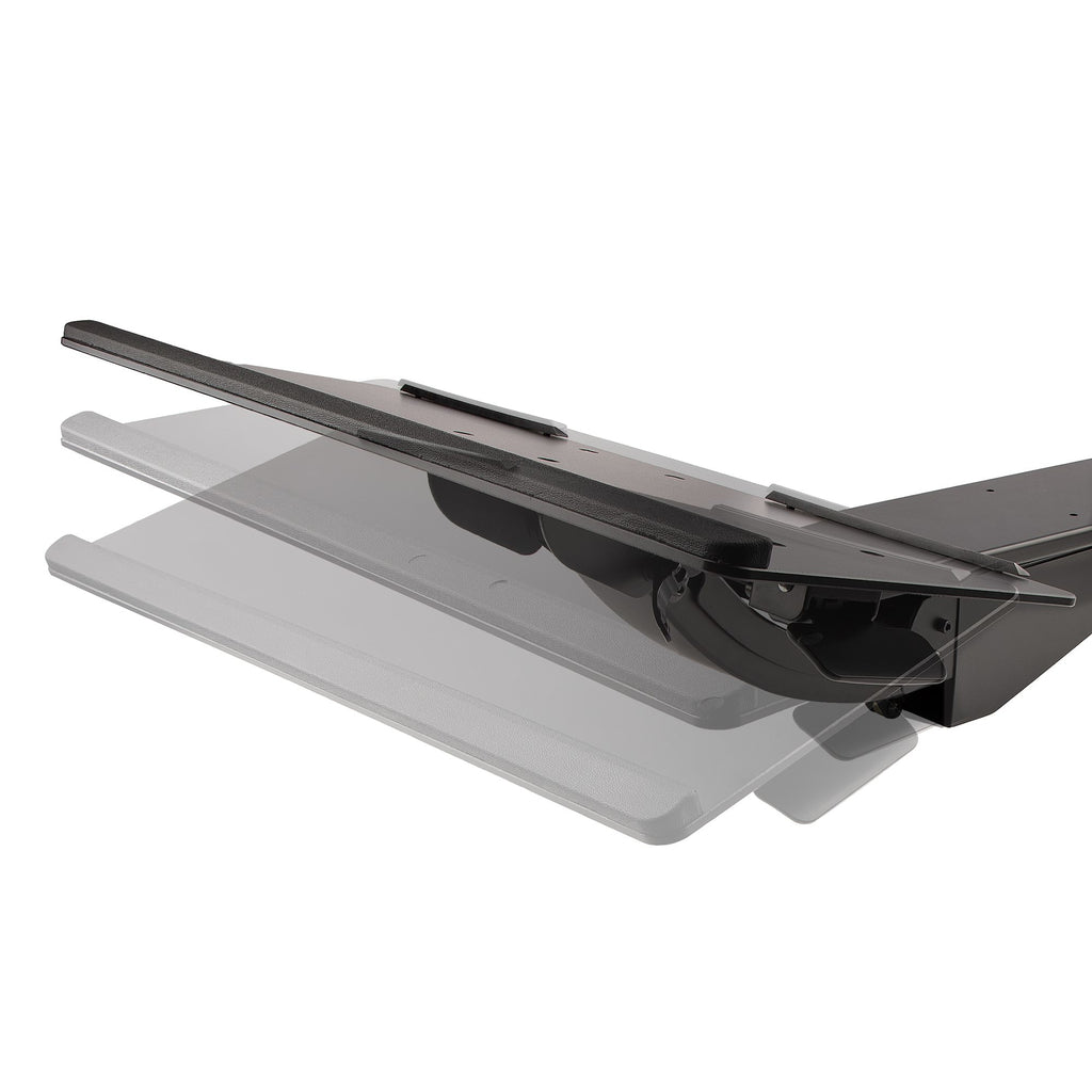 StarTech.com Support Clavier Coulissant sous Bureau - Tablette Clavier et Souris Ajustable en Hauteur - Mouvement Complet - 25 x 66cm - Porte Clavier avec Tapis Repose-Poignets Souris - vue 5