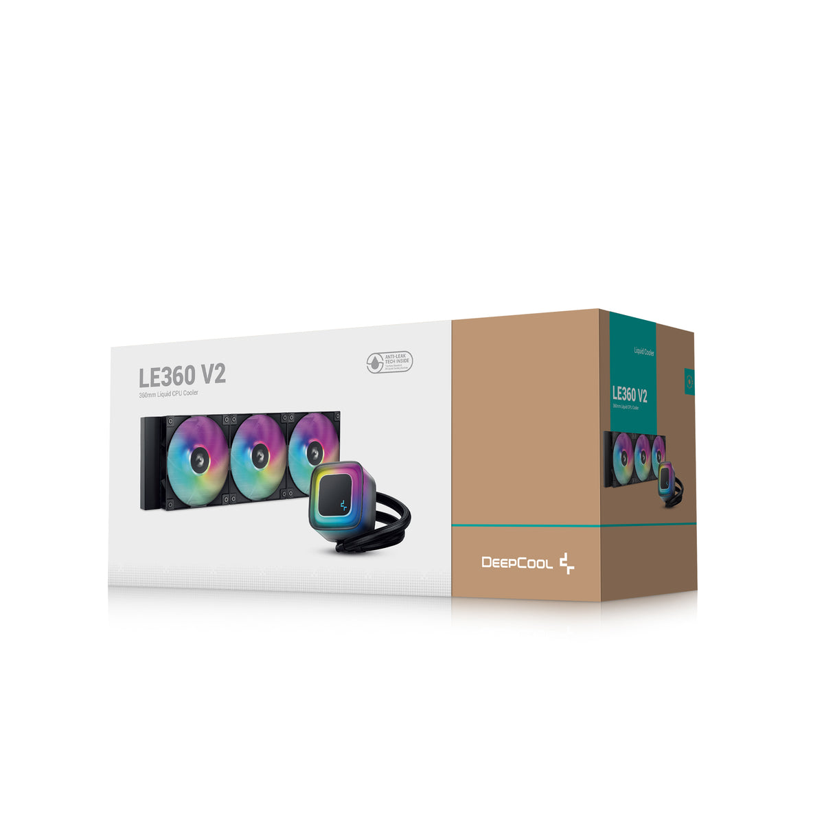 Deepcool LE360 V2 Kit de Refroidissement Liquide AIO, 360mm, Noir, Ventilateurs 120mm