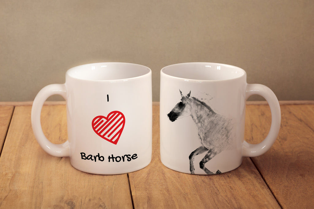 Barb Horse - cup with a horse, cute cup with graphics, a gift with your photo from the Art-Dog brand