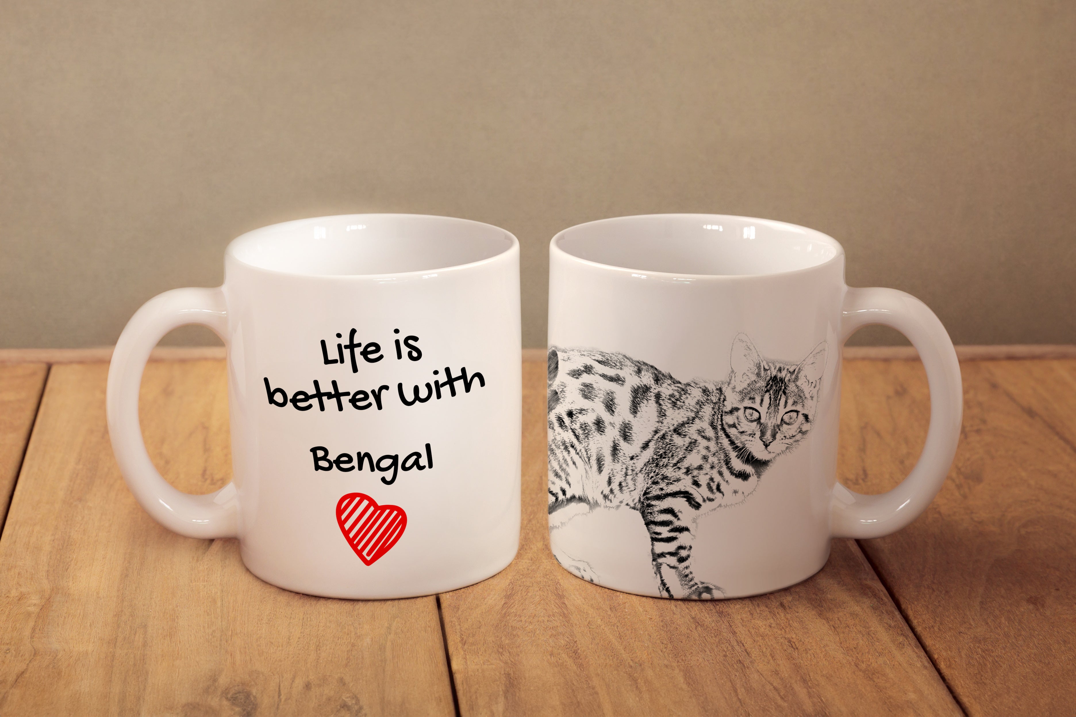 Bengal - cup with a cat, cup with a photo, personalized gift from the Art-Dog brand