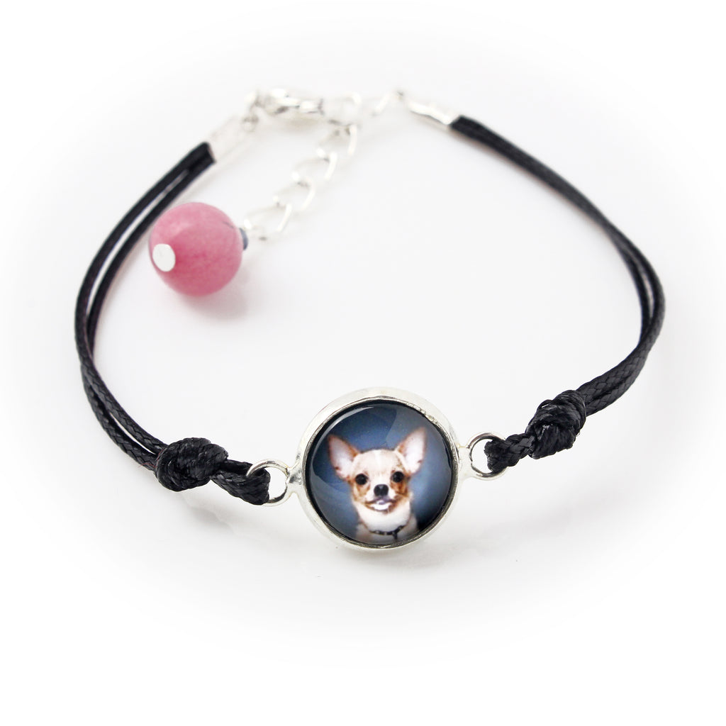 Dachshund Smooth-haired, Wiener dog, Badger dog - a set of jewelry with your photo, handmade set, bracelet and necklace by Art.-Dog brand