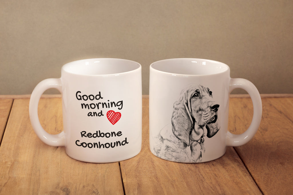 Redbone Coonhound - cup with a dog, personalized cup with a print, a classic gift for everyone from the Art-Dog brand