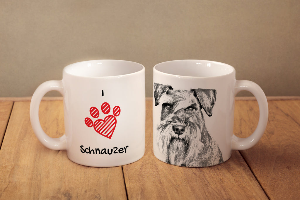 Schnauzer - cup with a dog, cute cup with graphics, a gift with your photo from the Art-Dog brand