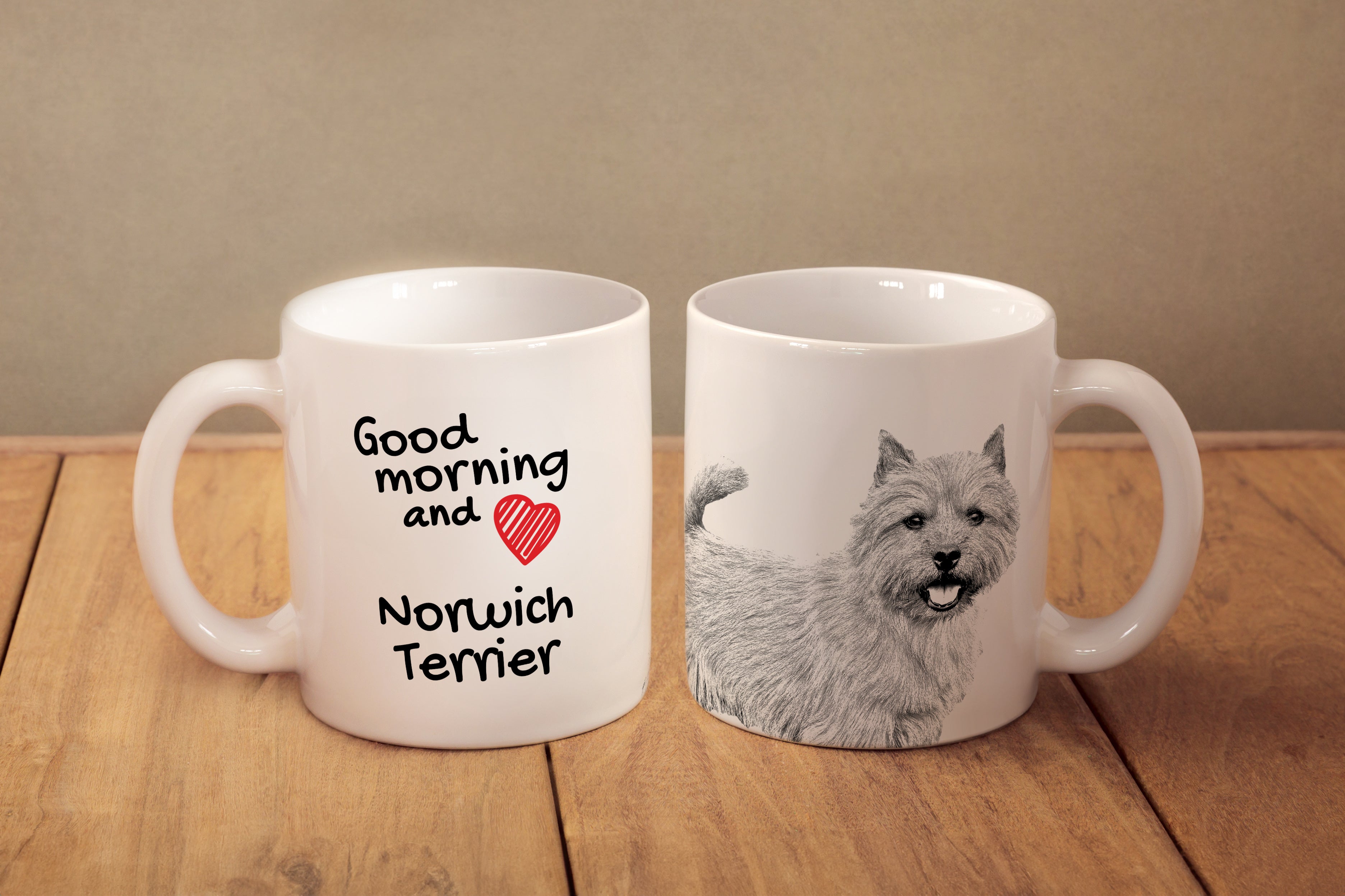 Norwich Terrier - cup with a dog, personalized cup with a print, a classic gift for everyone from the Art-Dog brand
