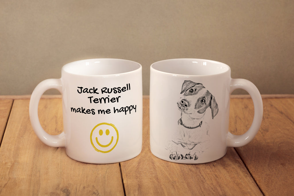Jack Russell Terrier - cup with a dog, cheerful cup for a dog lover, personalized gift from the Art-Dog brand