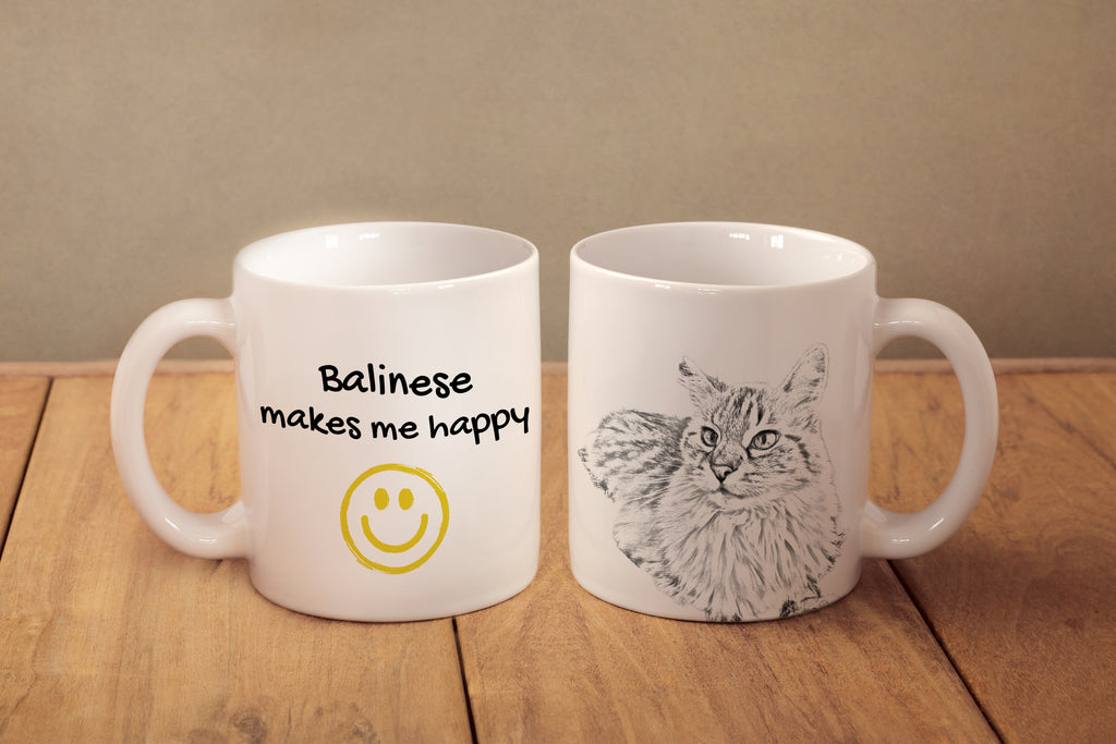Balinese - cat mug, cheerful mug for a dog lover, personalized gift from the Art-Dog brand