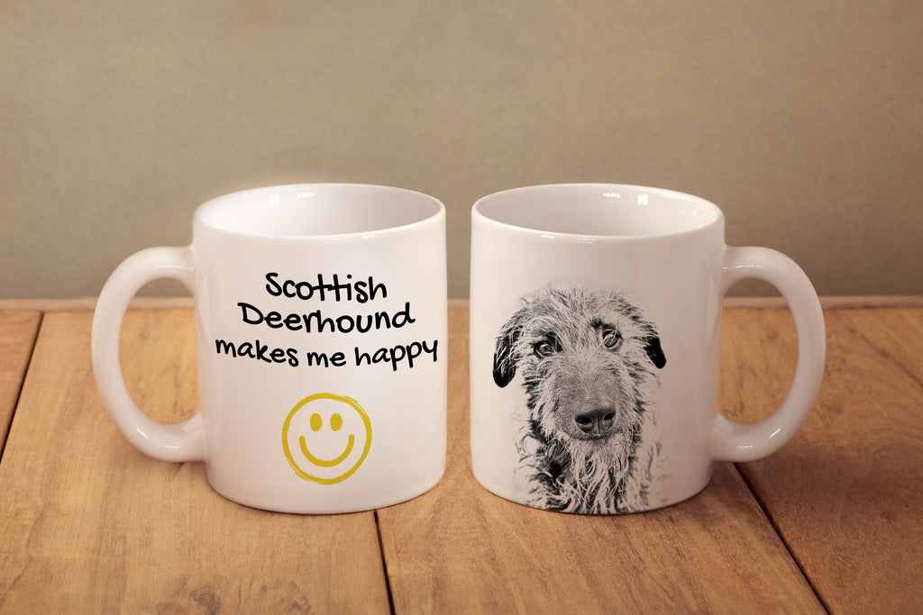 Scottish Deerhound - cup with a dog, cheerful cup for a dog lover, personalized gift from the Art-Dog brand