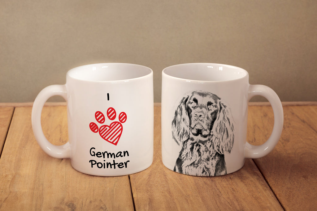 German Wirehaired Pointer I - cup with a dog, cute cup with graphics, a gift with your photo from the Art-Dog brand