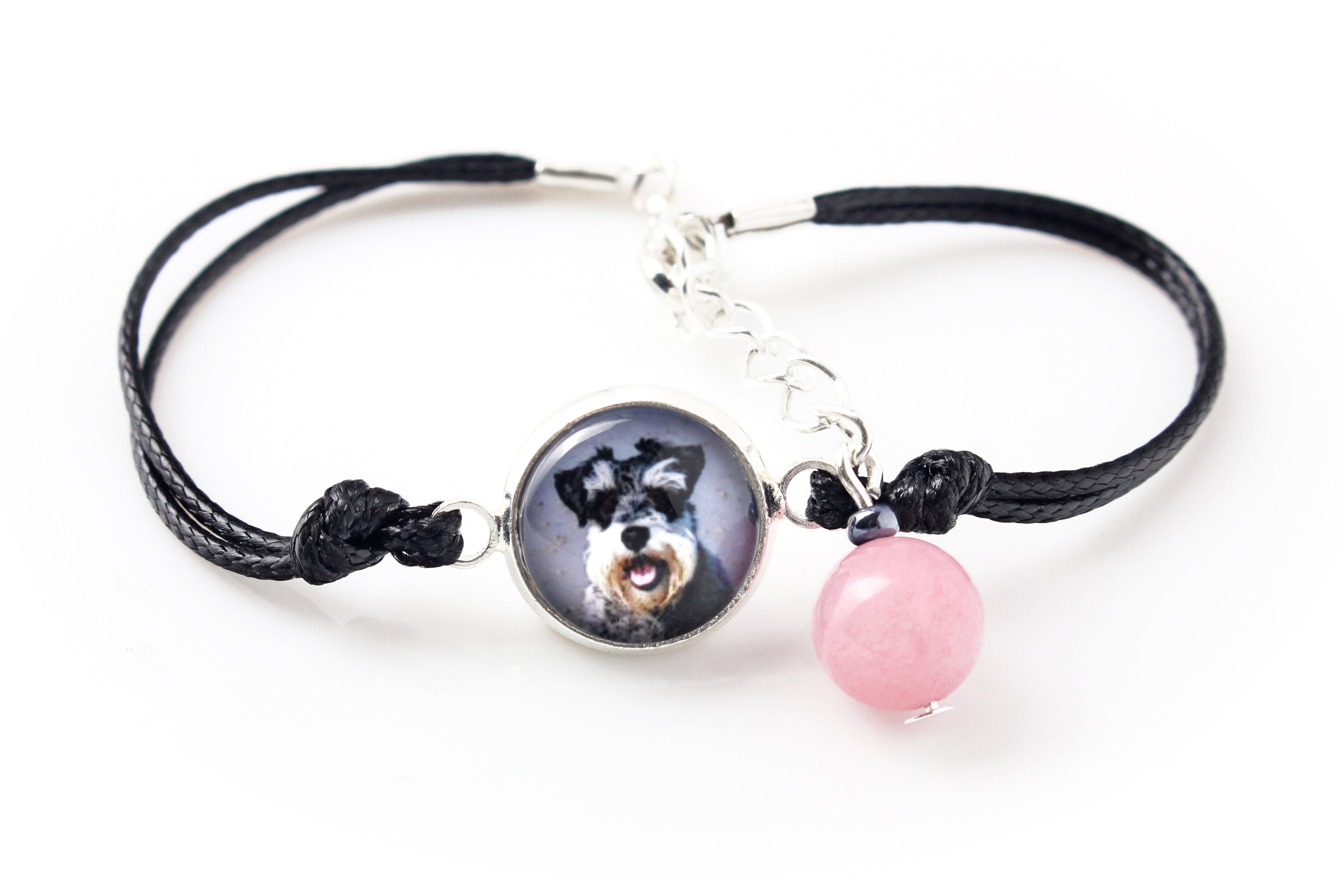 Schnauzer - a set of jewelry with your photo, a woman's ornament, handmade item, a product made with passion for creating the Art-Dog brand.