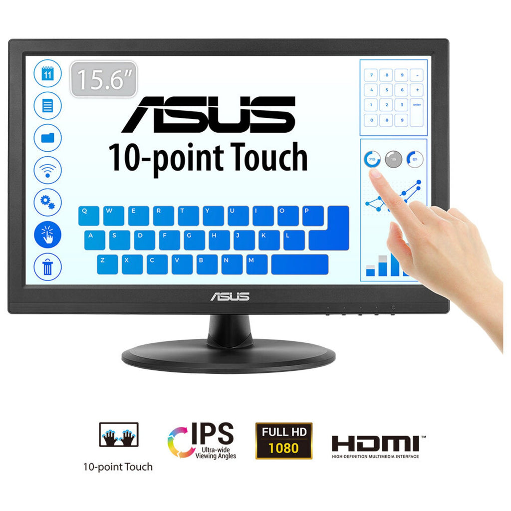 ASUS Touch VT169HE Écran Tactile 15.6" Full HD LED 1920 x 1080 pixels Noir