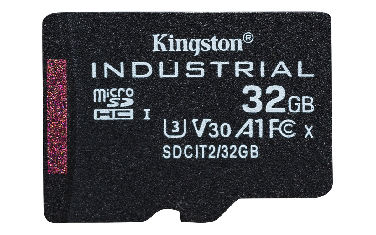 Kingston Technology Carte 32GB microSDHC Industrielle C10 A1 pSLC emballage individuel sans adaptateur