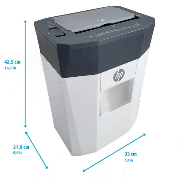 HP OneShred Auto 80CC destructeur de papier Destruction croisée 68 dB 22 cm Blanc