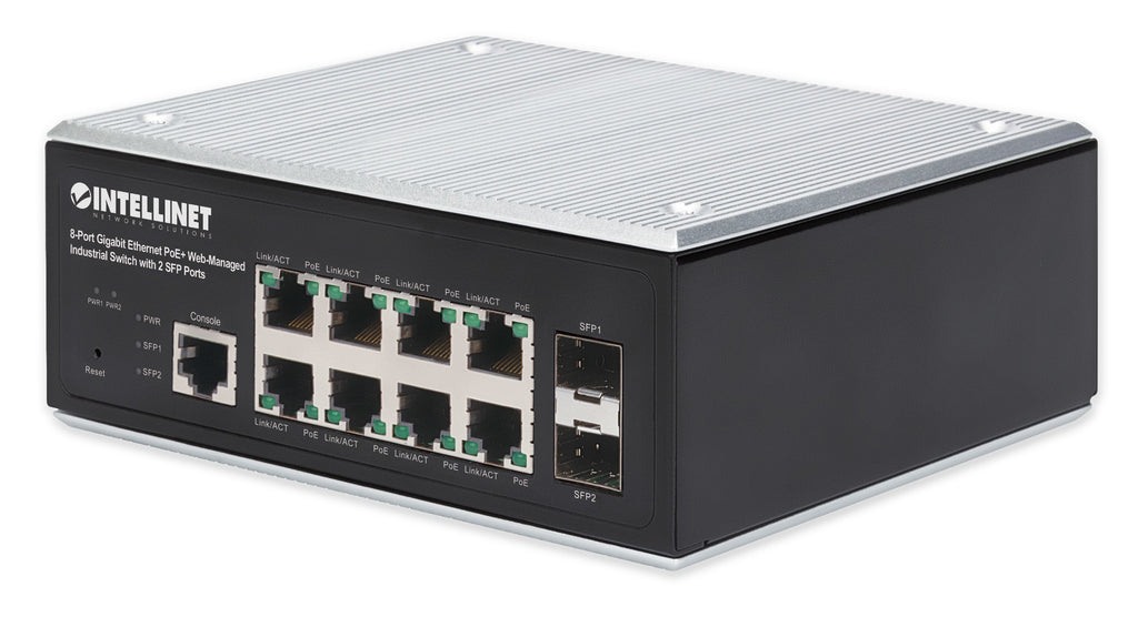 Intellinet 508278 commutateur réseau Géré L2+/L3 Gigabit Ethernet (10/100/1000) Connexion Ethernet, supportant l'alimentation via ce port (PoE) Noir
