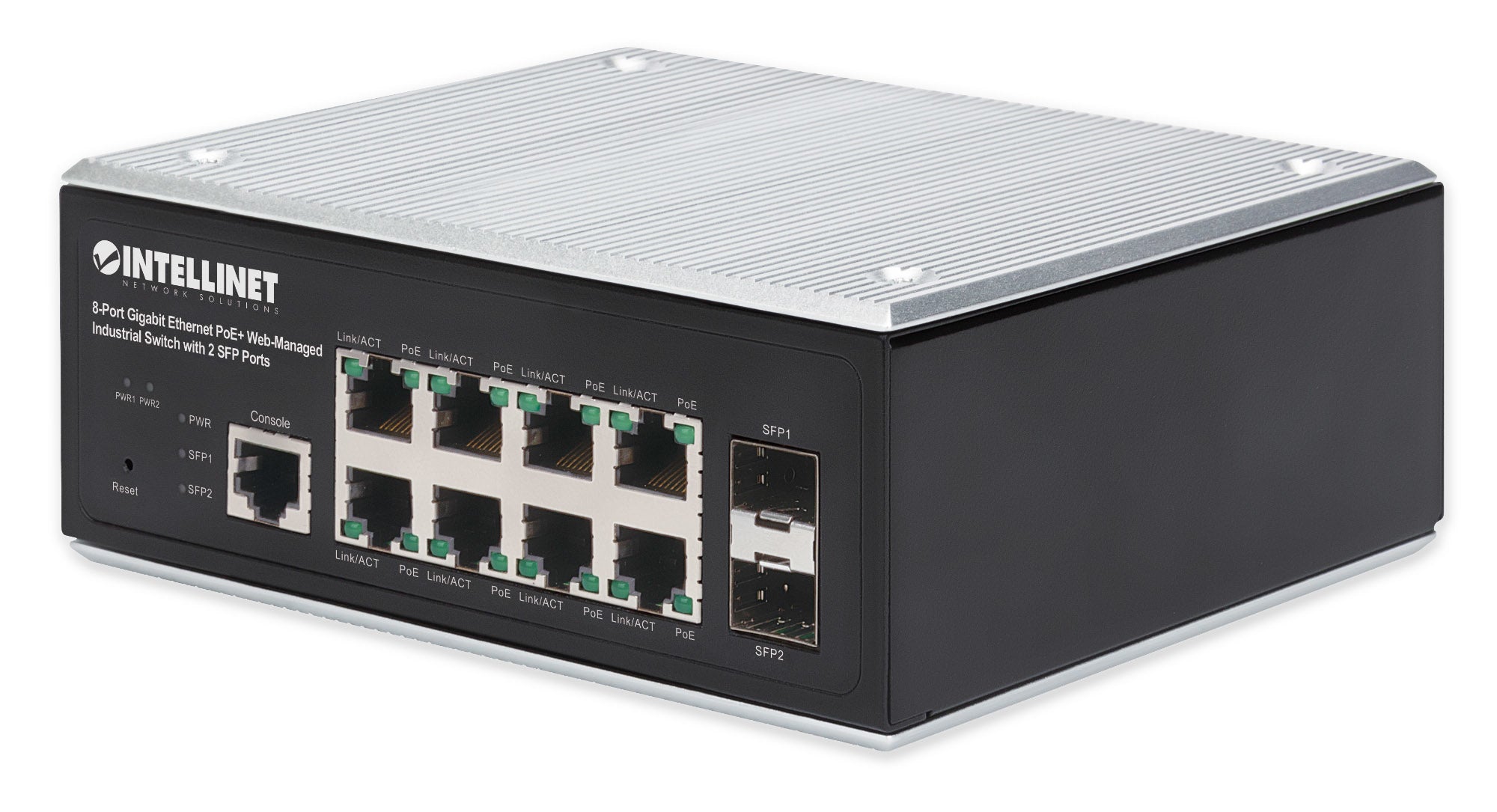 Intellinet 508278 commutateur réseau Géré L2+/L3 Gigabit Ethernet (10/100/1000) Connexion Ethernet, supportant l'alimentation via ce port (PoE) Noir