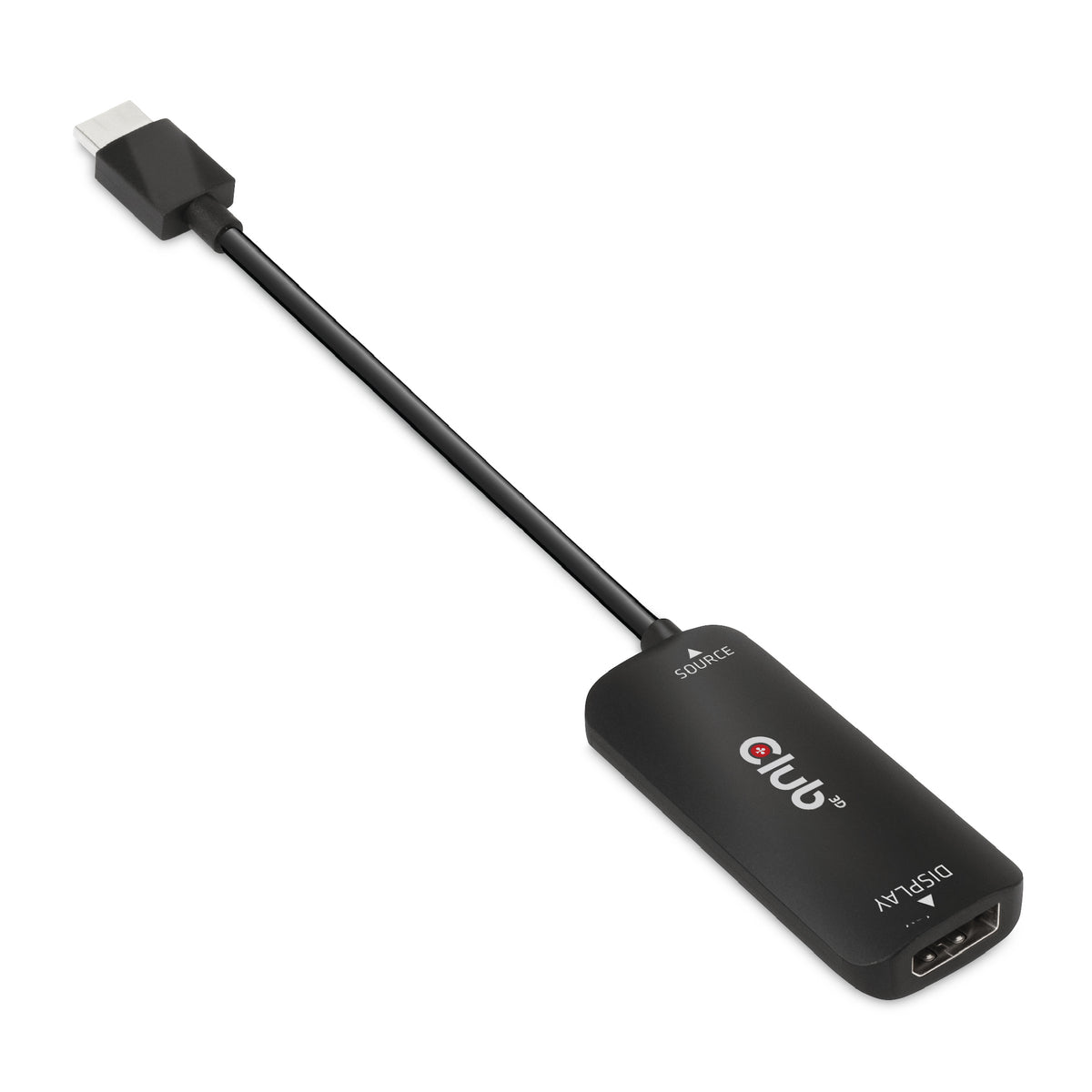 CLUB3D CAC-1335 Câble Adaptateur HDMI + USB vers DisplayPort, Noir, 1 m