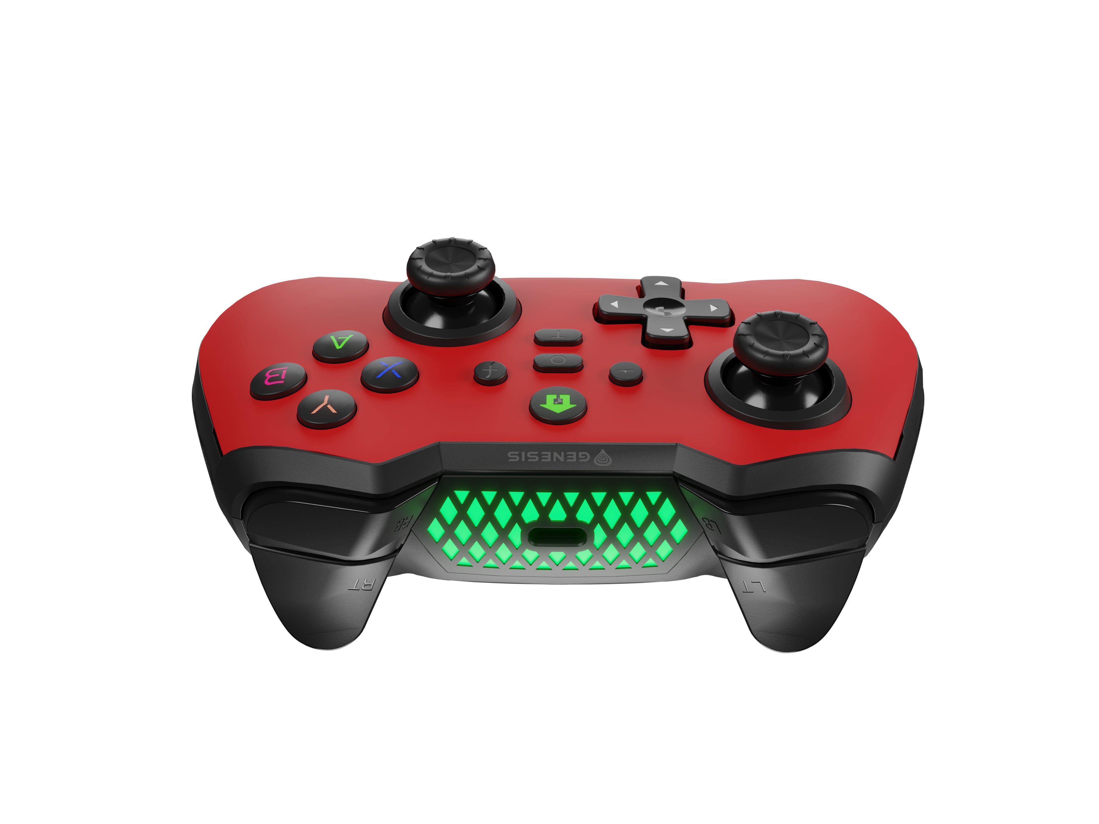 GENESIS Mangan 400 Rouge Bluetooth Manette de jeu Analogique/Numérique Android, MAC, Nintendo Switch, PC, iOS