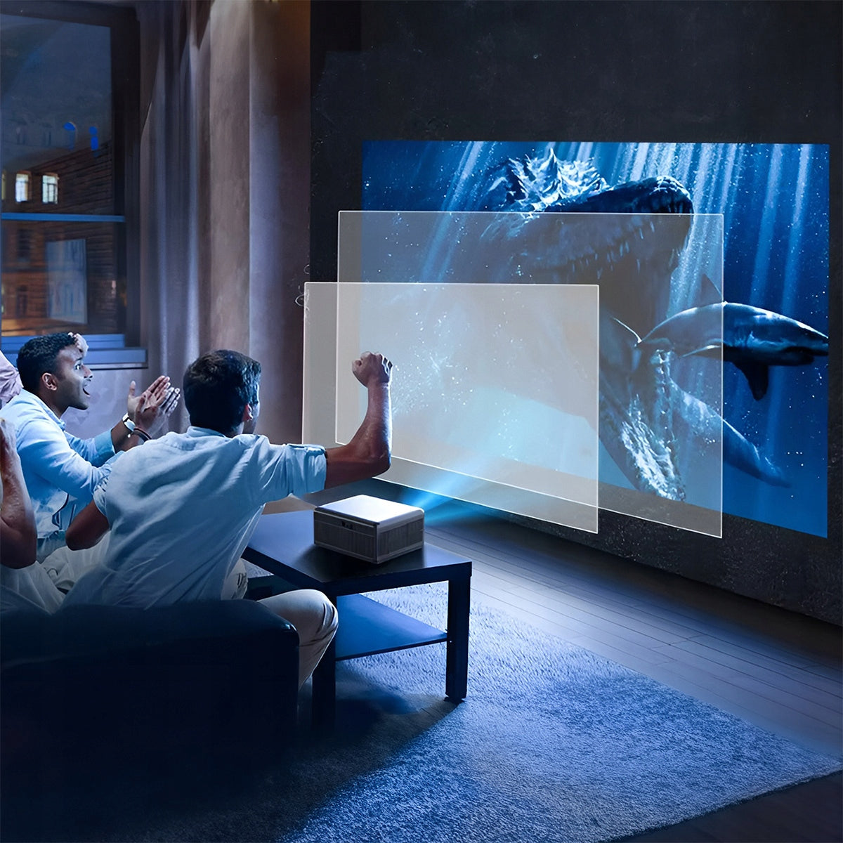 Projecteur Android Google TV FULL HD 4K 39 000 lm WiFi portable SMART Zenwire G60