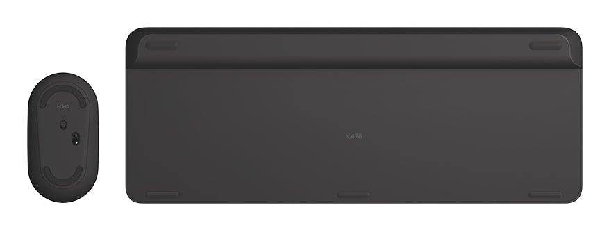 Logitech Logitech Slim Wireless Combo MK470 Sæt med mus og tastatur Trådløs Tysk