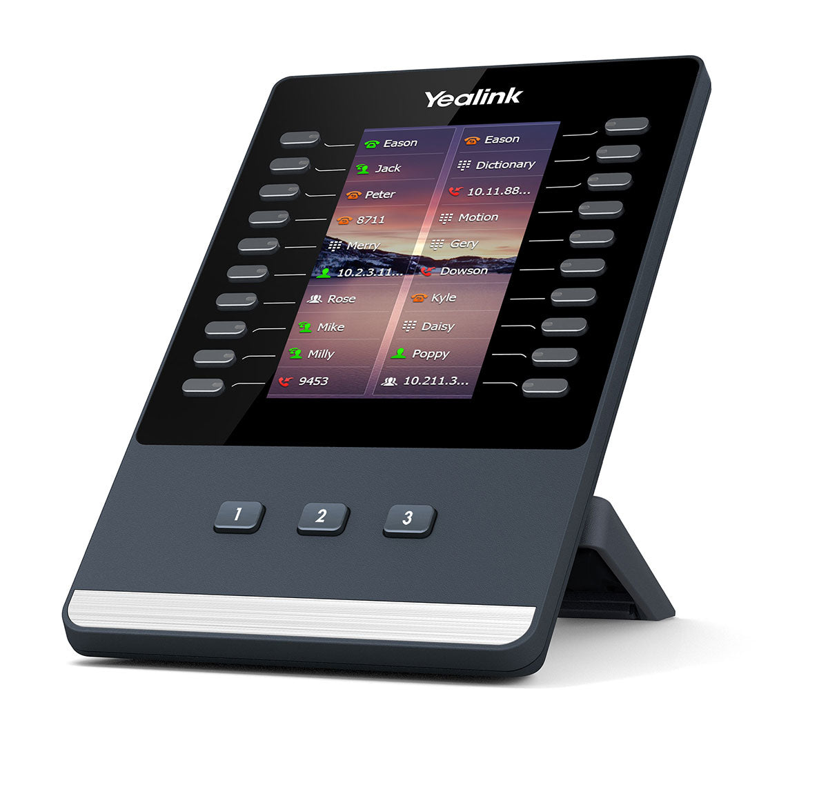 Yealink EXP43 module IP Noir, Gris 23 boutons