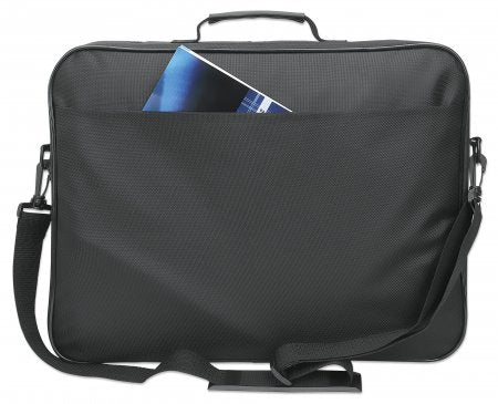 Manhattan Sacoche PC portable Cambridge 17,3", clamshell, noire, ÉCONOMIQUE, poche accessoires, compartiment documents, bandoulière amovible, équiv. Targus CN418EU, garantie 3 ans - vue 5