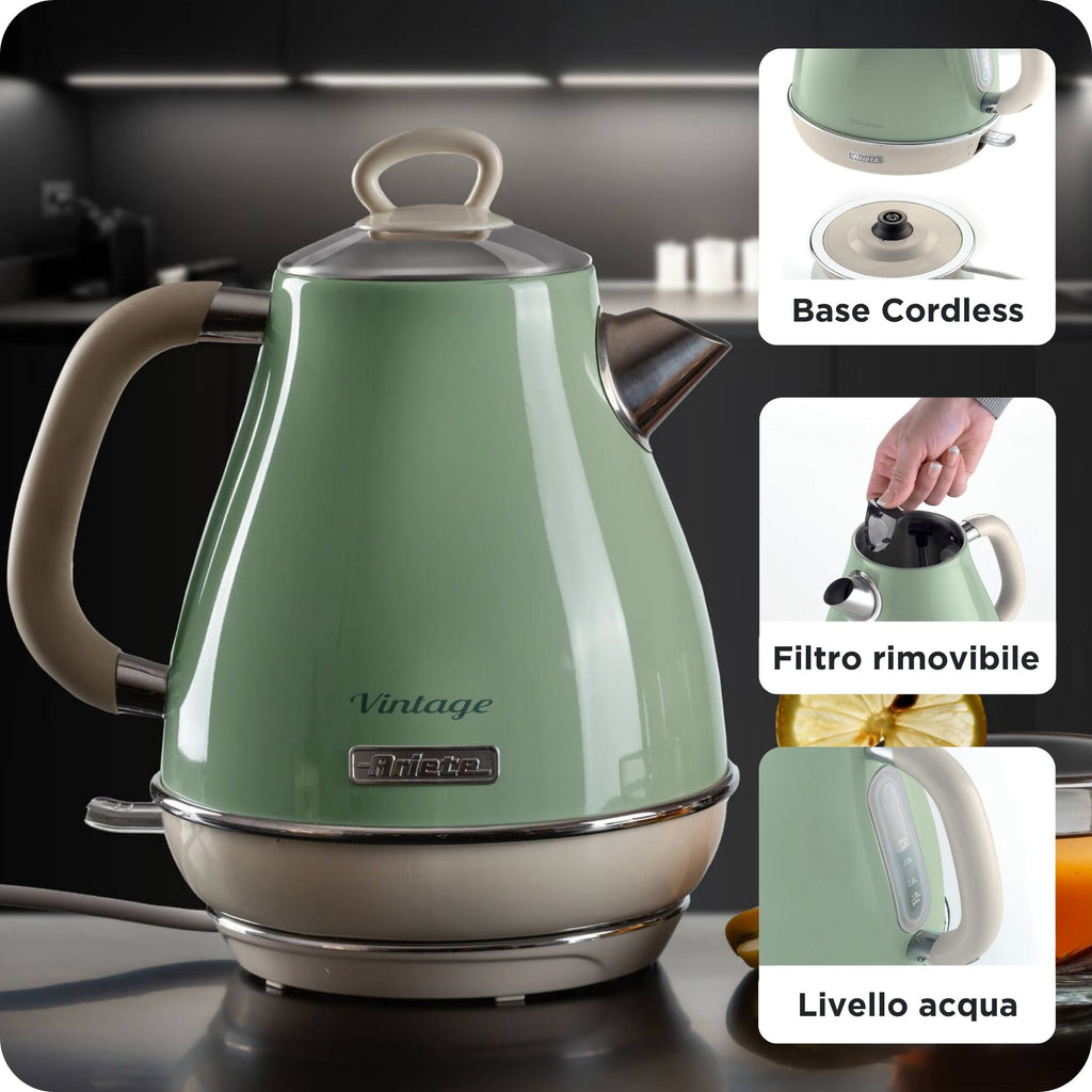 Ariete 2869/04 bouilloire 1,7 L 2000 W Vert