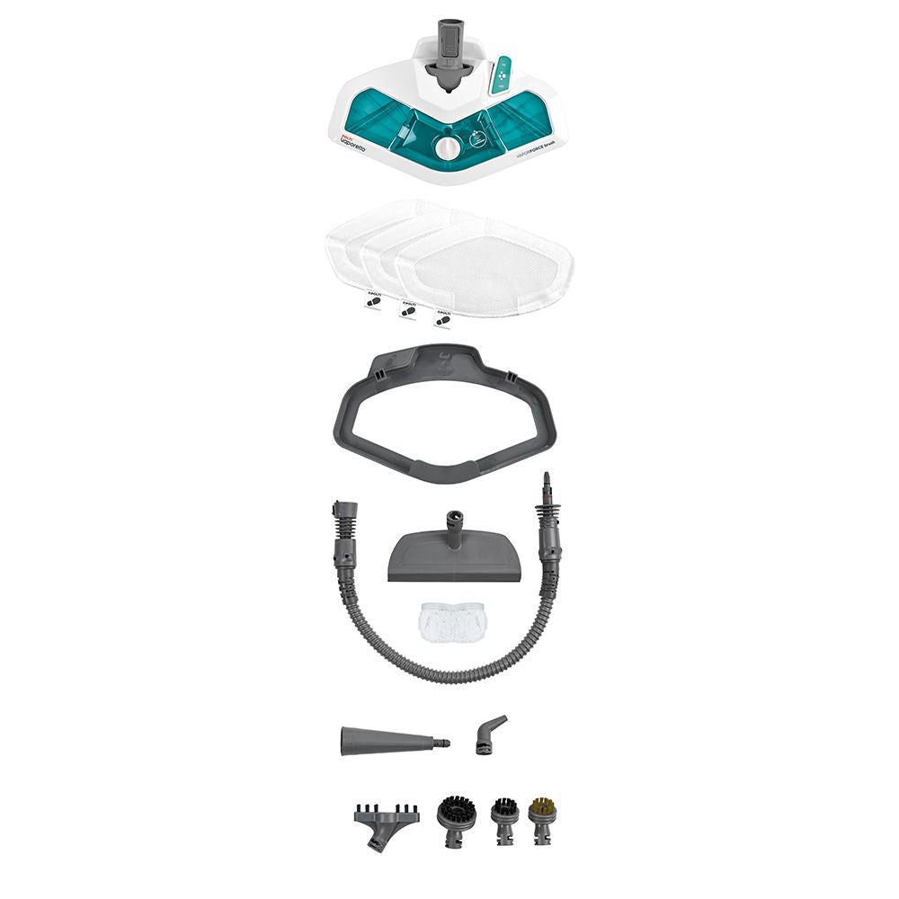 Polti Vaporetto SV450_Double Steam mop 0,3 L 1500 W Turquoise, Blanc