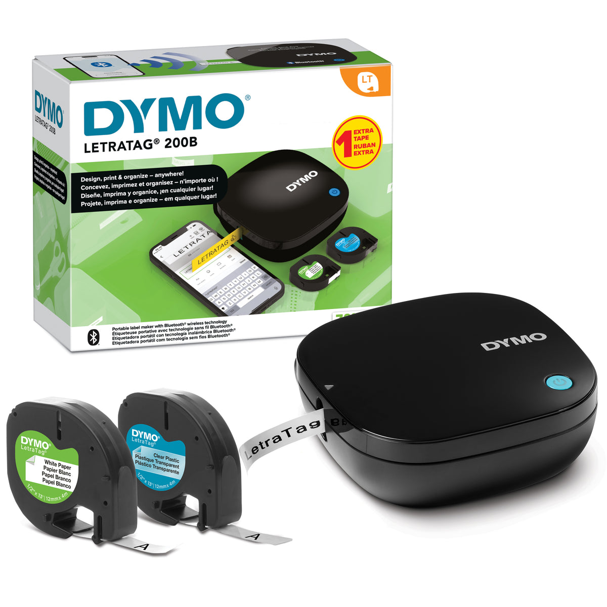 DYMO LetraTag 200B Étiqueteuse Bluetooth Compacte pour iOS et Android