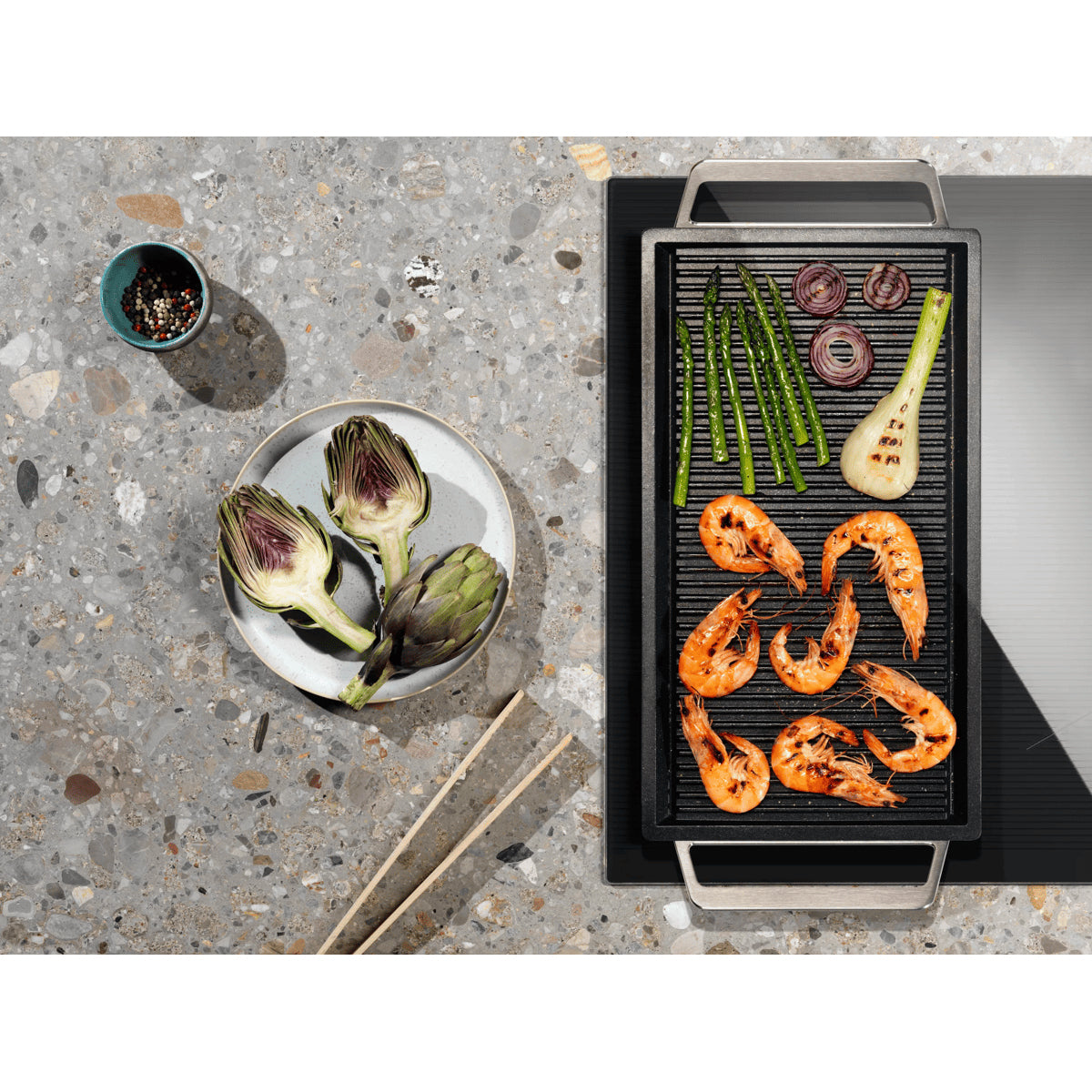 Electrolux EIV83443CT Noir Intégré 80 cm Plaque avec zone à induction 4 zone(s)