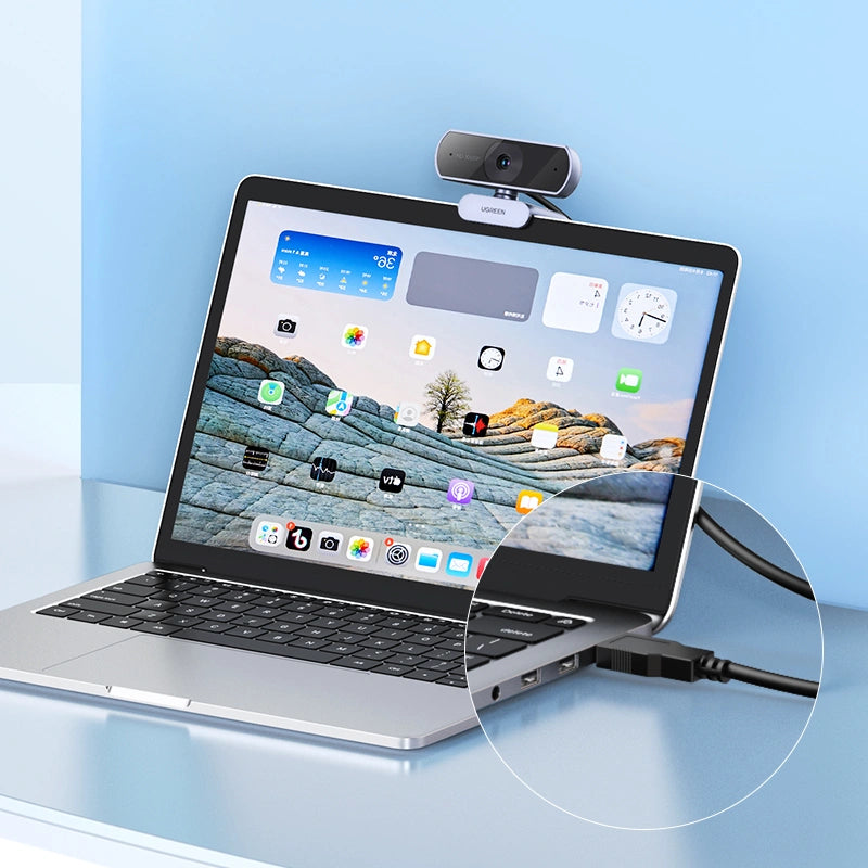 Ugreen Ugreen CM678 webcam 2 MP 1920 x 1080 pixels USB 3.2 Gen 1 (3.1 Gen 1) Gris