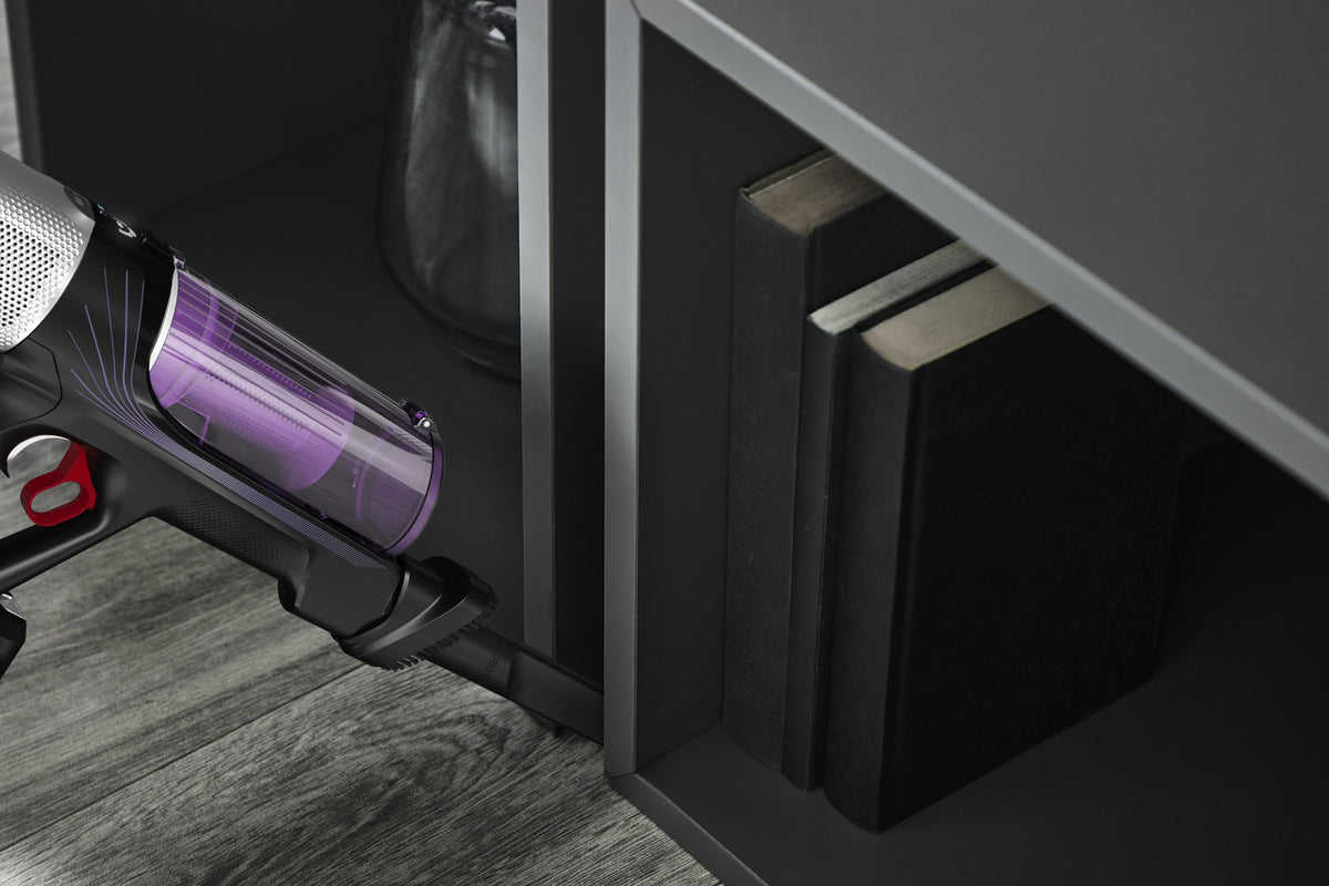 Rowenta RH2037 Aspirateur-balai 2 en 1 Batterie Sec Sans sac 0,4 L 250 W Noir, Violet