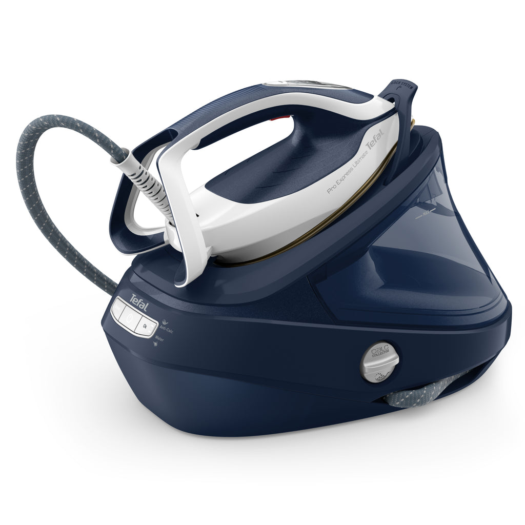 Tefal Pro Express Ultimate II GV9720 1,2 L Durilium Airglide Autoclean Ultra Thin soleplate Bleu, Blanc