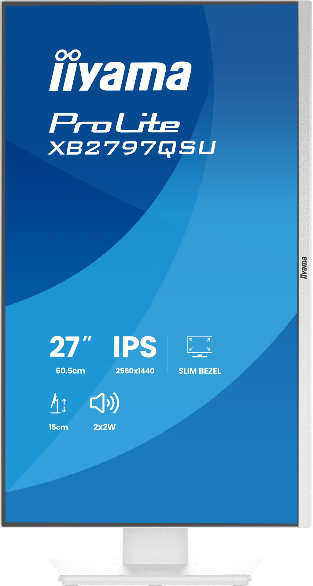 iiyama ProLite XB2797QSU-W1 Écran PC 27" Quad HD LED Blanc