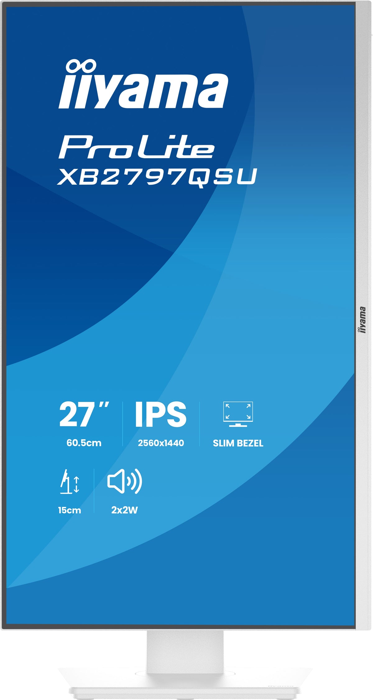 iiyama ProLite XB2797QSU-W1 Écran PC 27" Quad HD LED Blanc