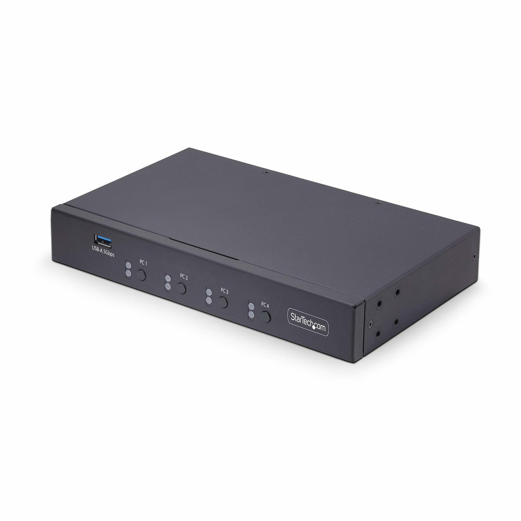 StarTech.com Switch KM 4 Ports USB 3.0 avec Commutation de Souris et Audio 3.5mm, Conforme TAA