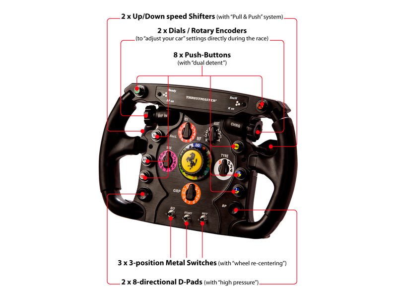 Thrustmaster Ferrari F1 Noir RF Volant Analogique pour PC, PS5, PS4, PS3 et Xbox
