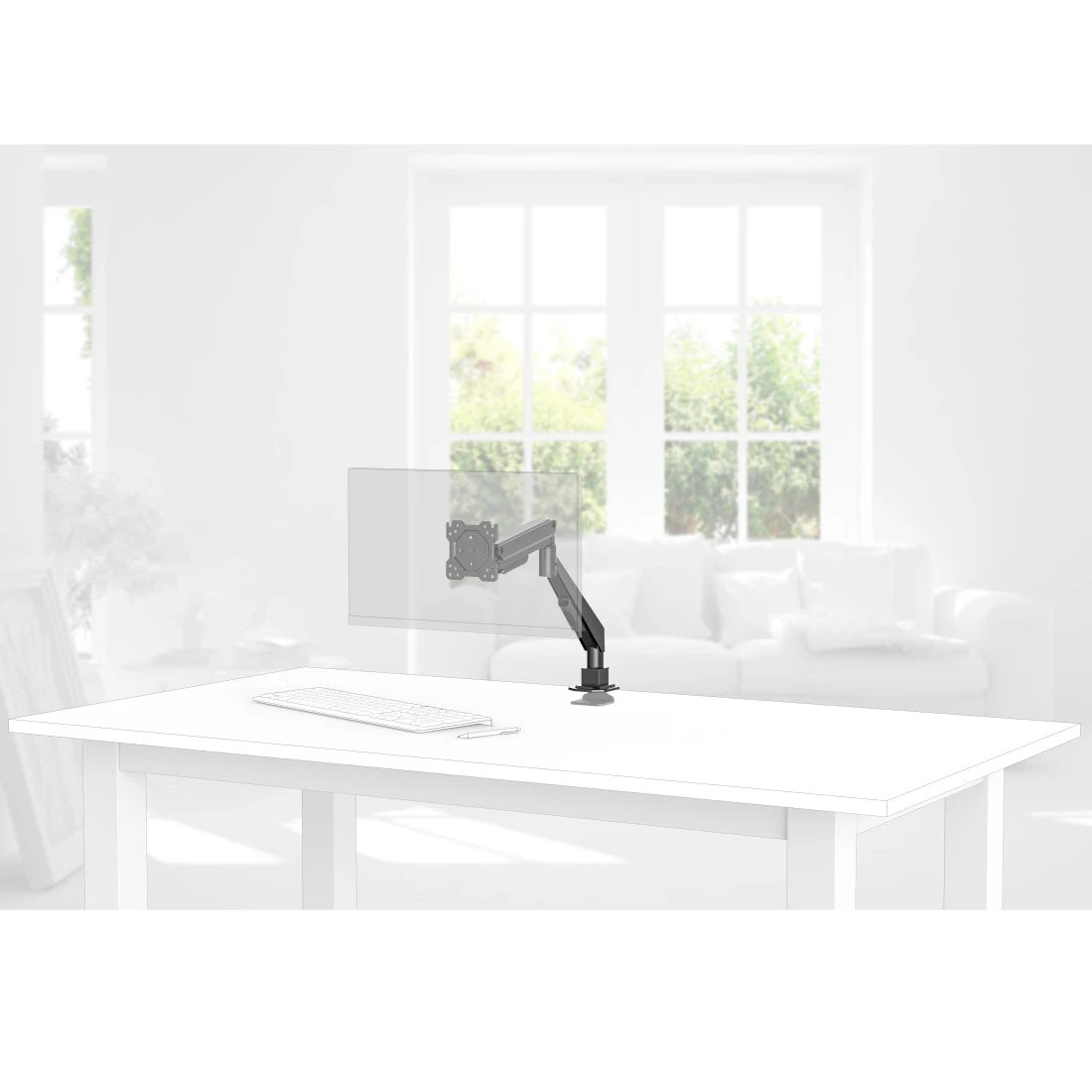 Hama 00220905 skærmbeslag og -stativer 88,9 cm (35) Skrivebord Sort