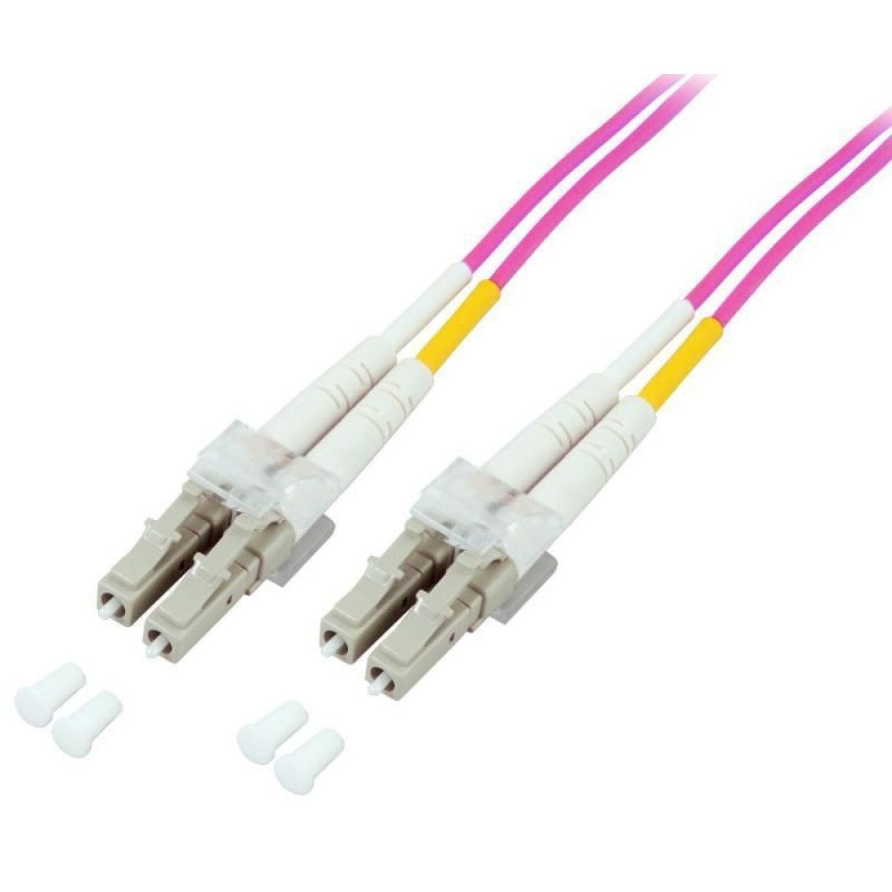 Techly LC M-M 20m câble InfiniBand et à fibres optiques Fuchsia