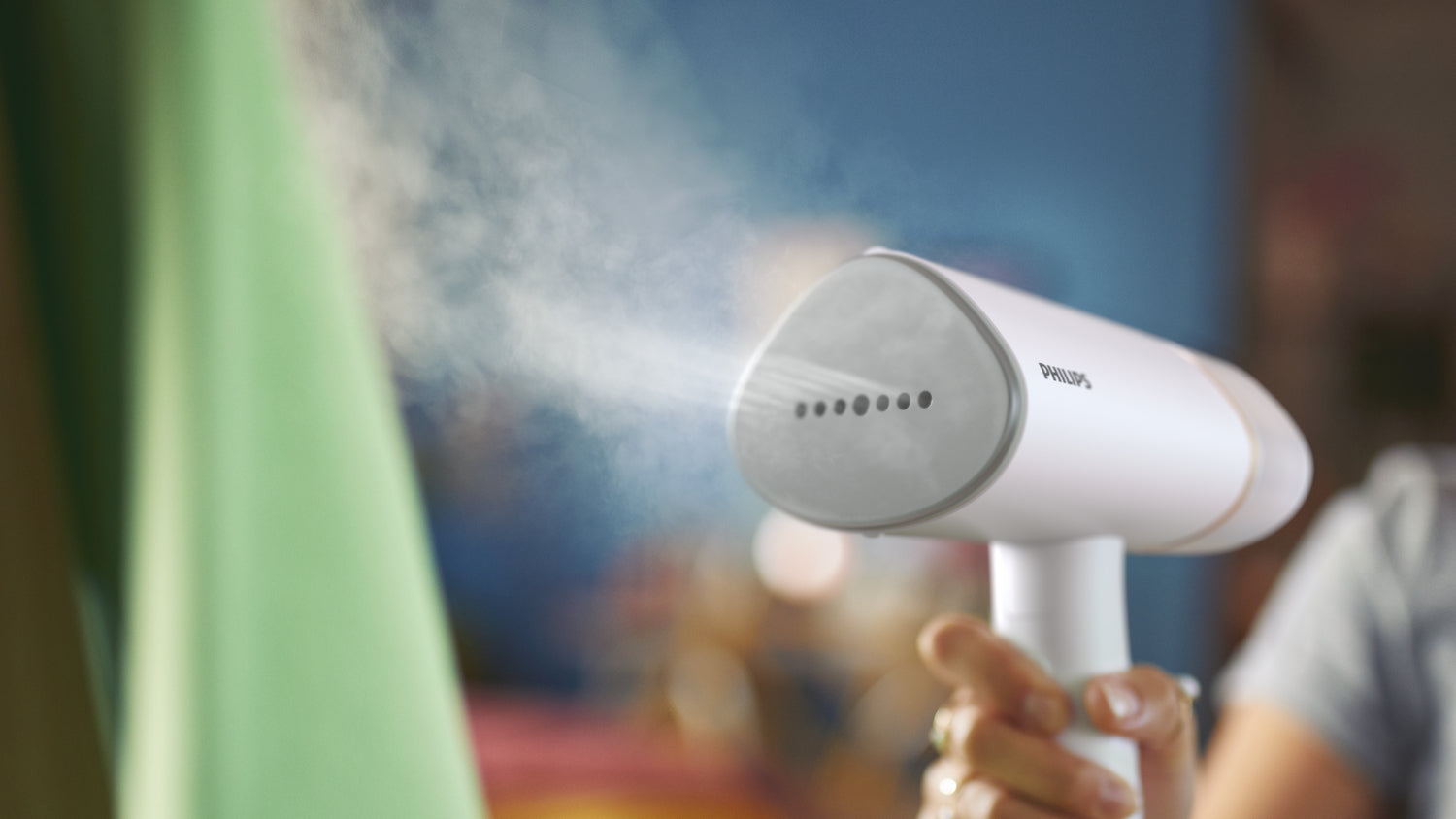 Philips 3000 series Séries 3000 défroisseur main STH3020/10 Défroisseur vapeur pliable 1000W 20g/min blanc